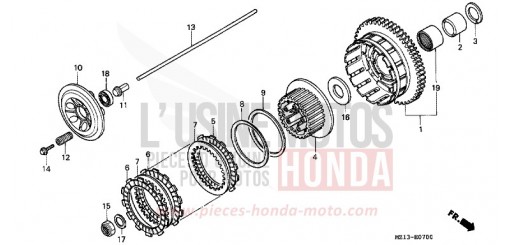 EMBRAYAGE CB1000FR de 1994